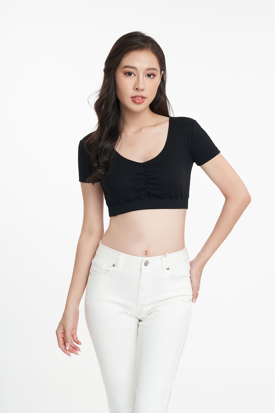 Áo croptop Nữ cotton rib SWEET SIXTEEN 2203005