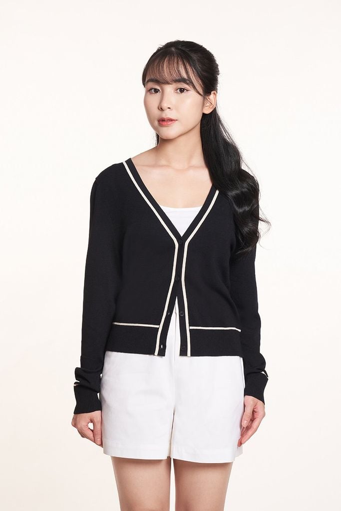 Áo sweater Basic Nữ tay dài 2407005