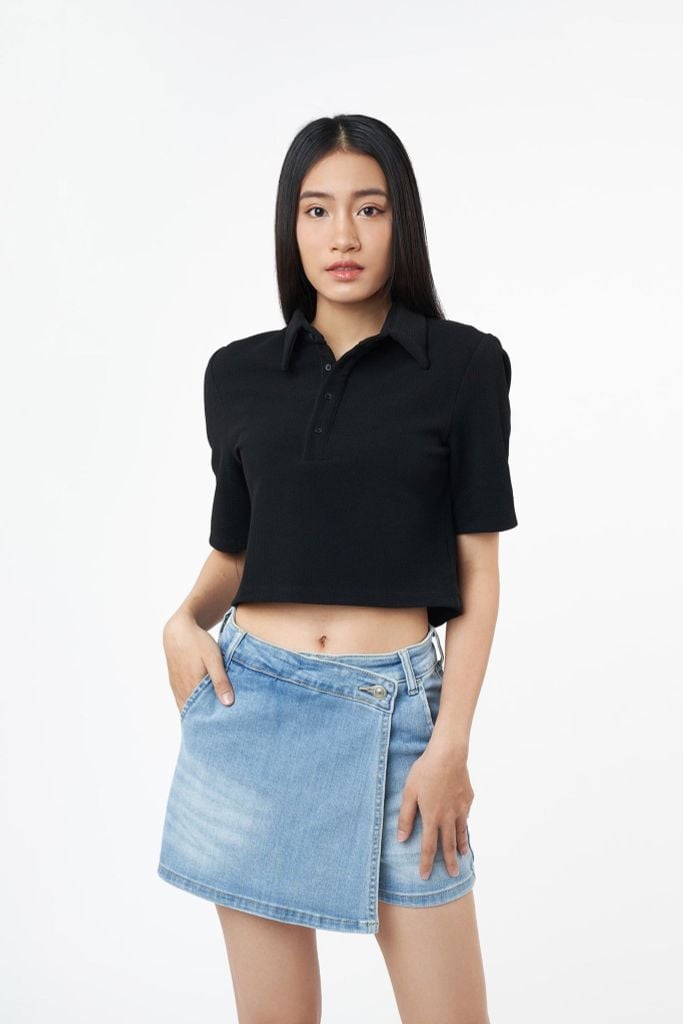 Áo thun croptop Basic Nữ tay ngắn SWEET SIXTEEN 2104069