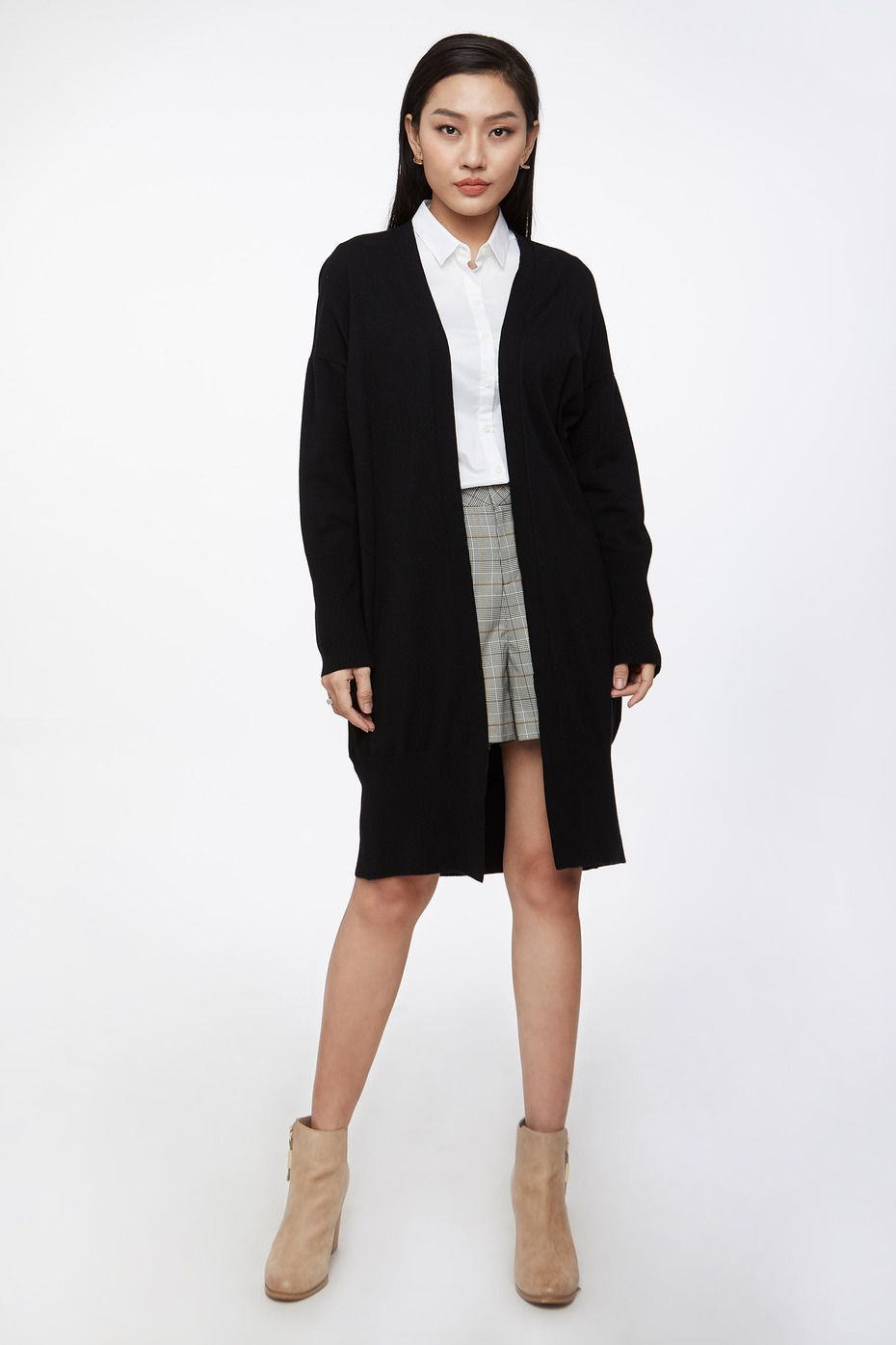 Áo cardigan Basic Nữ tay dài N&M 1904061