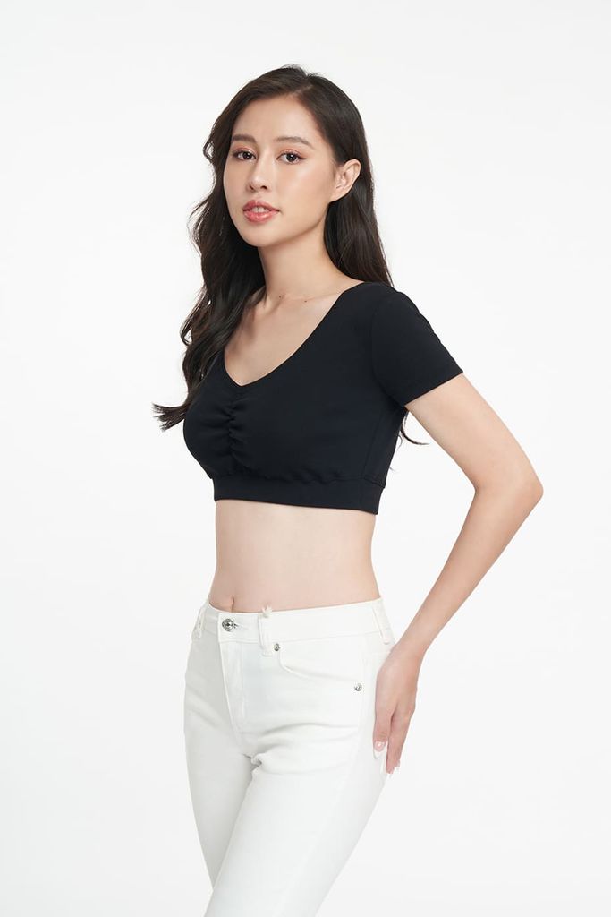 Áo croptop Nữ cotton rib SWEET SIXTEEN 2203005