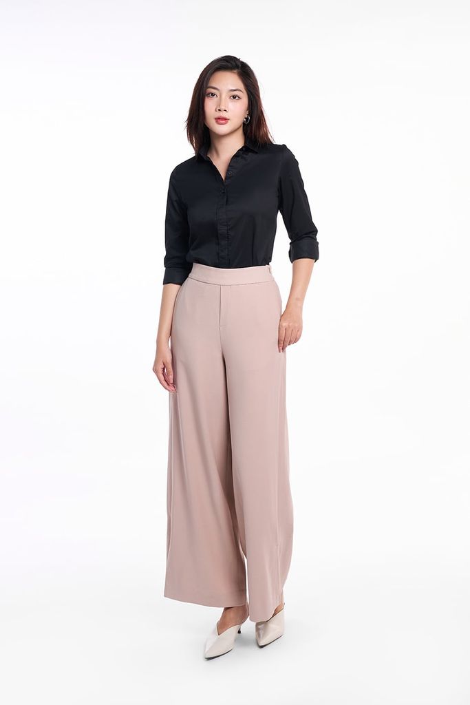 Áo Sơ Mi Basic Nữ Tay Dài N&M 1801017