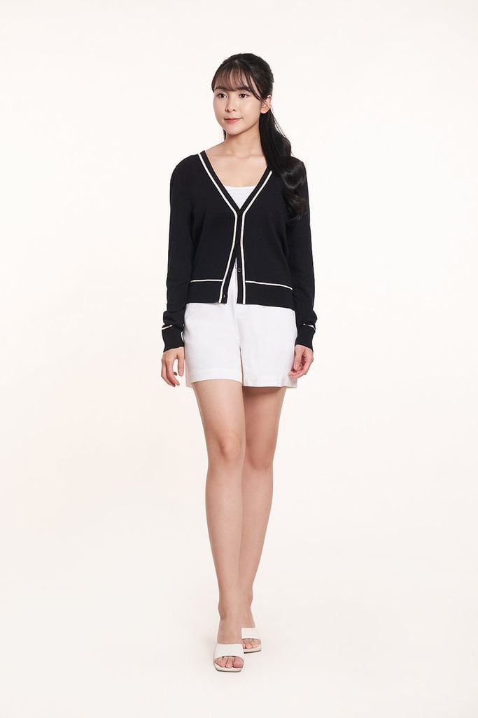 Áo sweater Basic Nữ tay dài 2407005