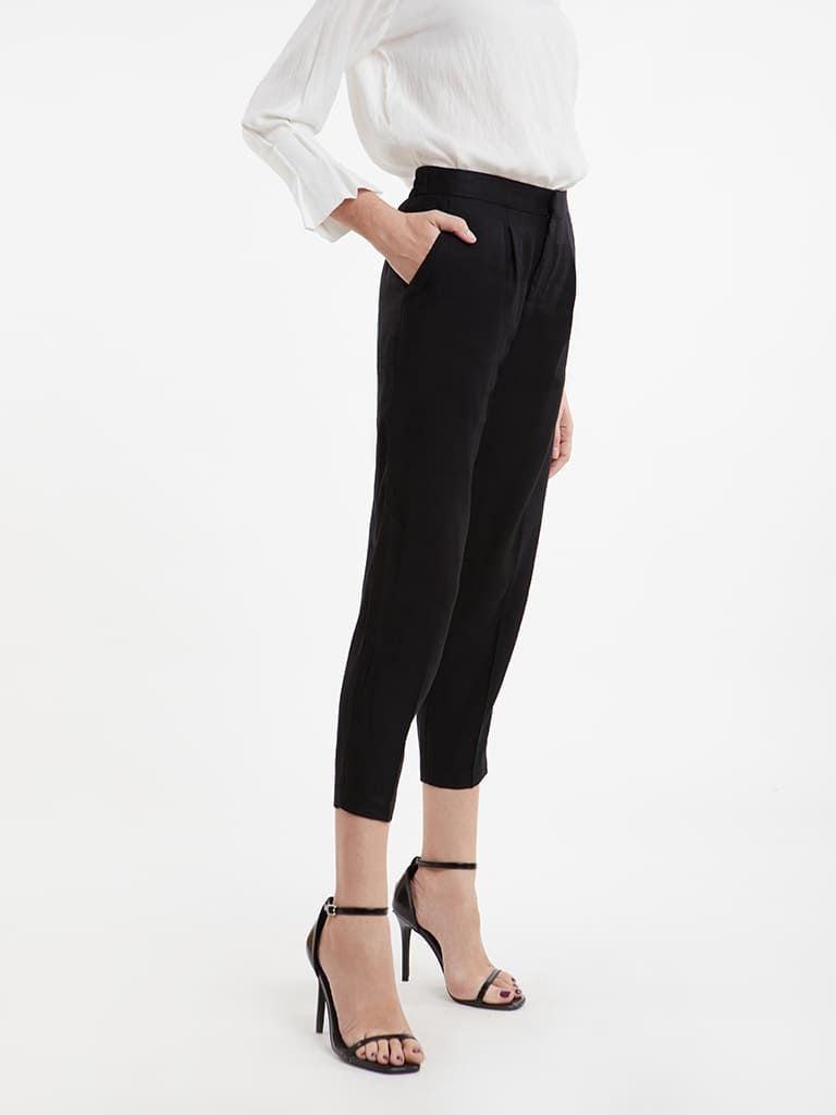 Quần Tây Nữ Linen Form Crop N&M 2003161