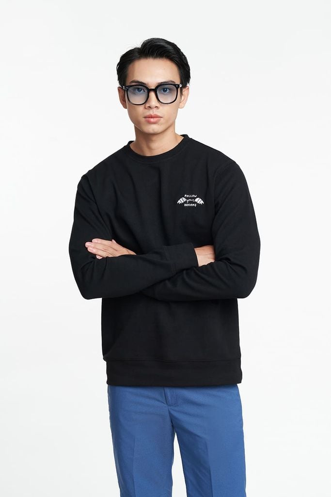 Áo hoodie Nam tay dài cotton NINOMAXX 2204003