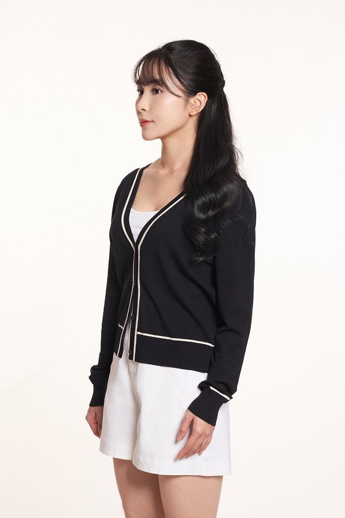 Áo sweater Basic Nữ tay dài 2407005