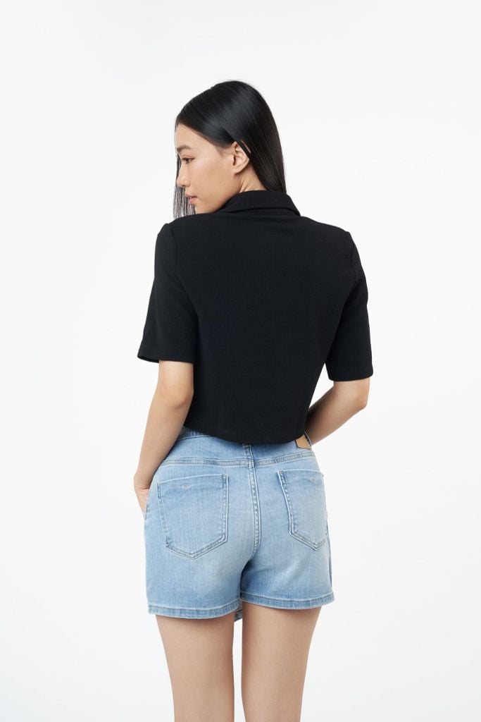 Áo thun croptop Basic Nữ tay ngắn SWEET SIXTEEN 2104069