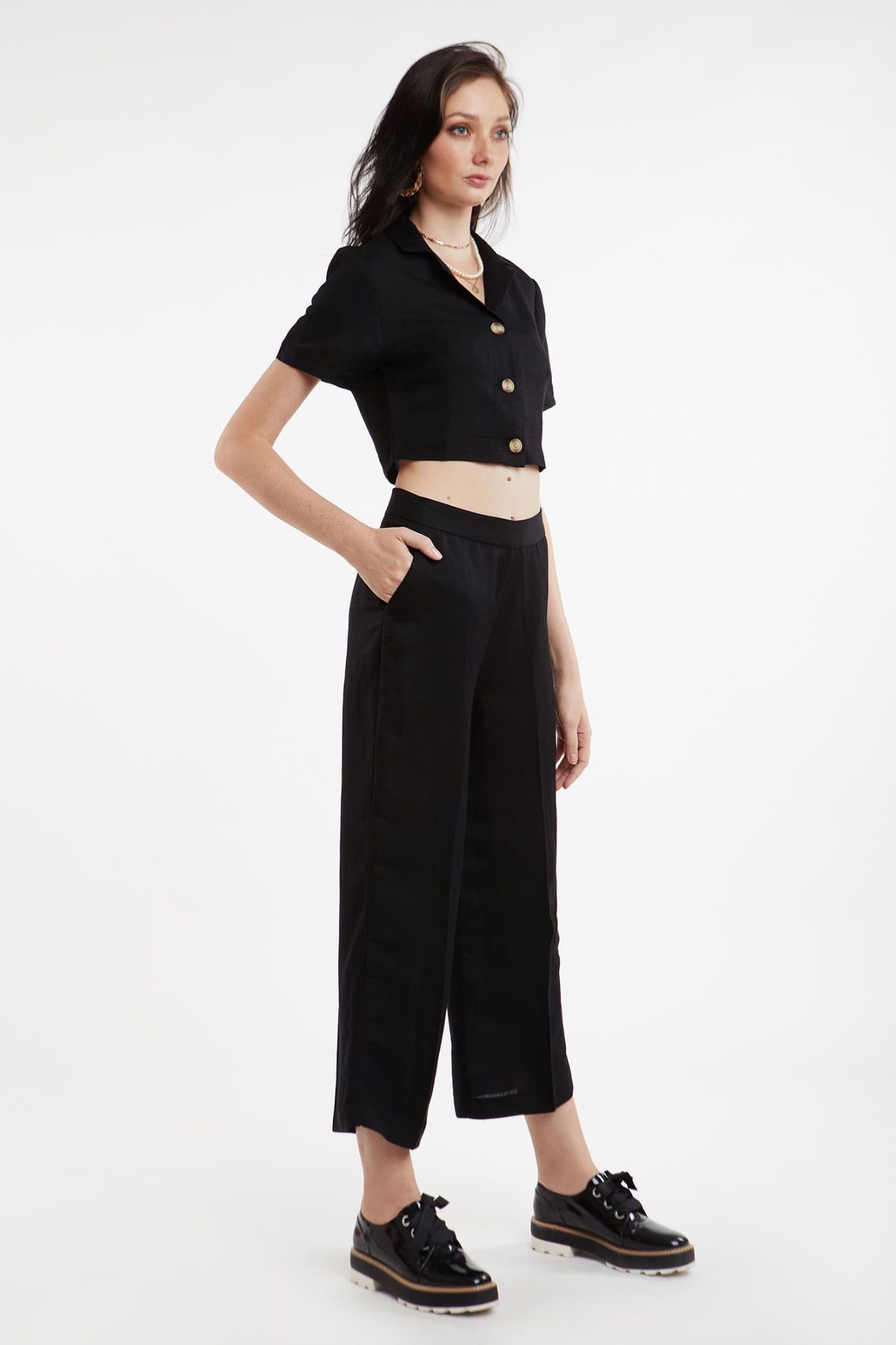 Quần Culottes ZR dư xịn 2 màu Xanh Be