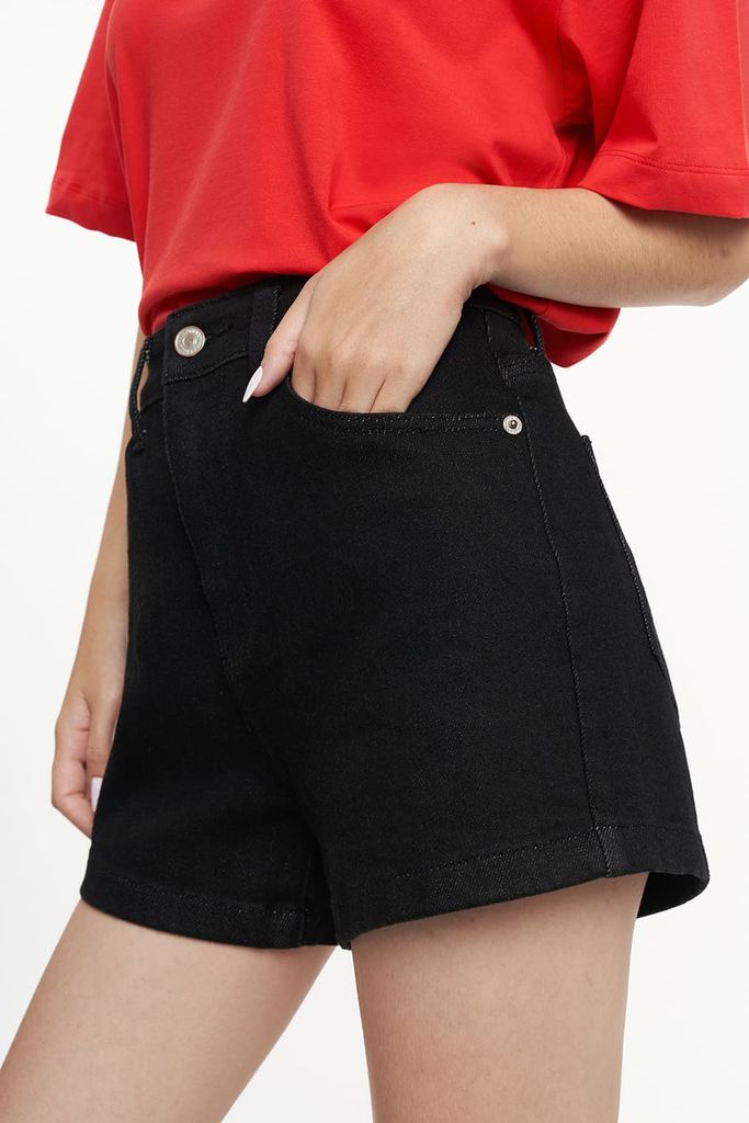 Quần short Jean Nữ cotton NINOMAXX 2209015