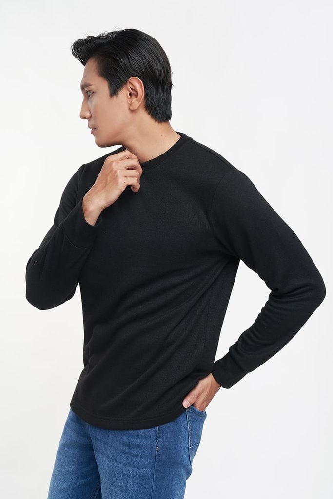 Áo Sweater Basic Nam cổ tròn NINOMAXX 2303017