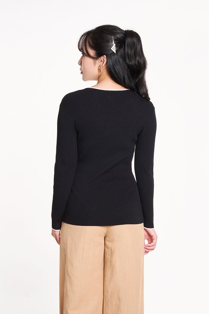 Áo sweater Basic Nữ tay dài 2407004