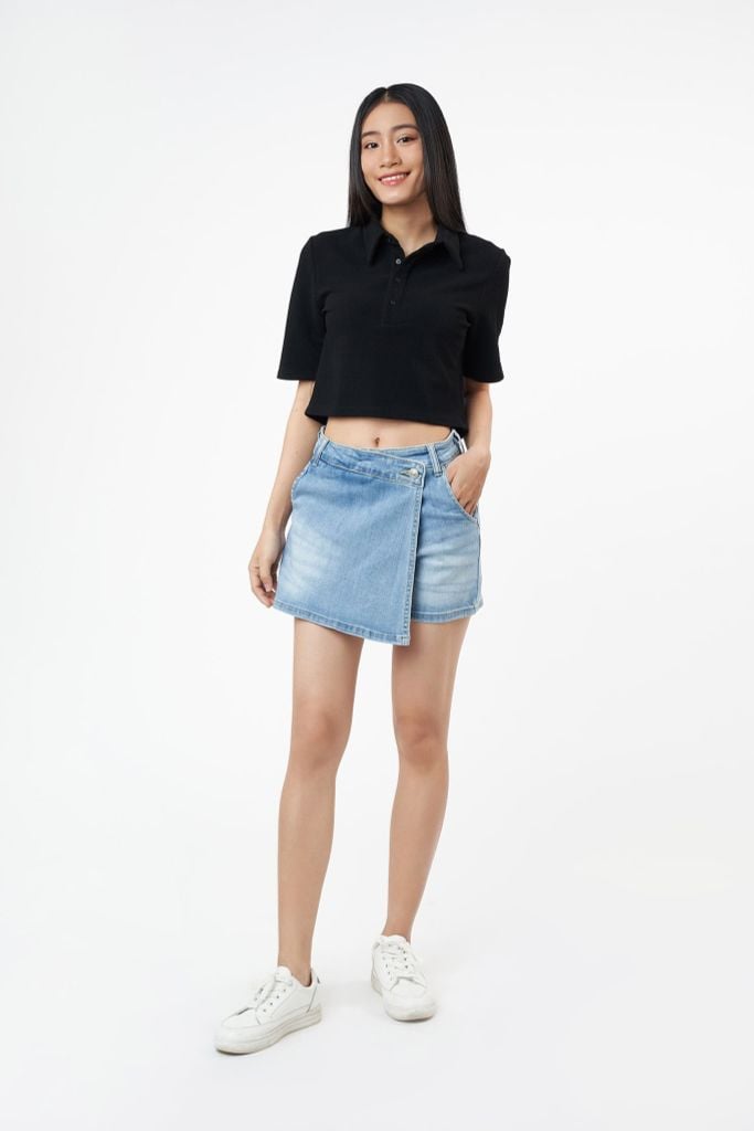 Áo thun croptop Basic Nữ tay ngắn SWEET SIXTEEN 2104069