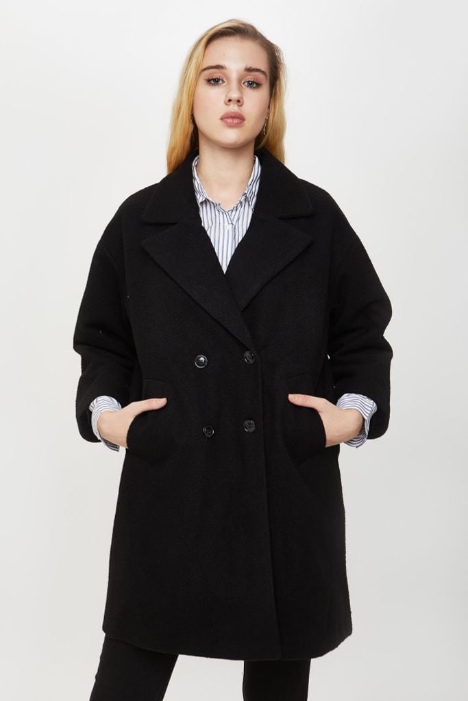 Áo Khoác Dạ Măng Tô Nữ Tencel Linen N&M 1906028