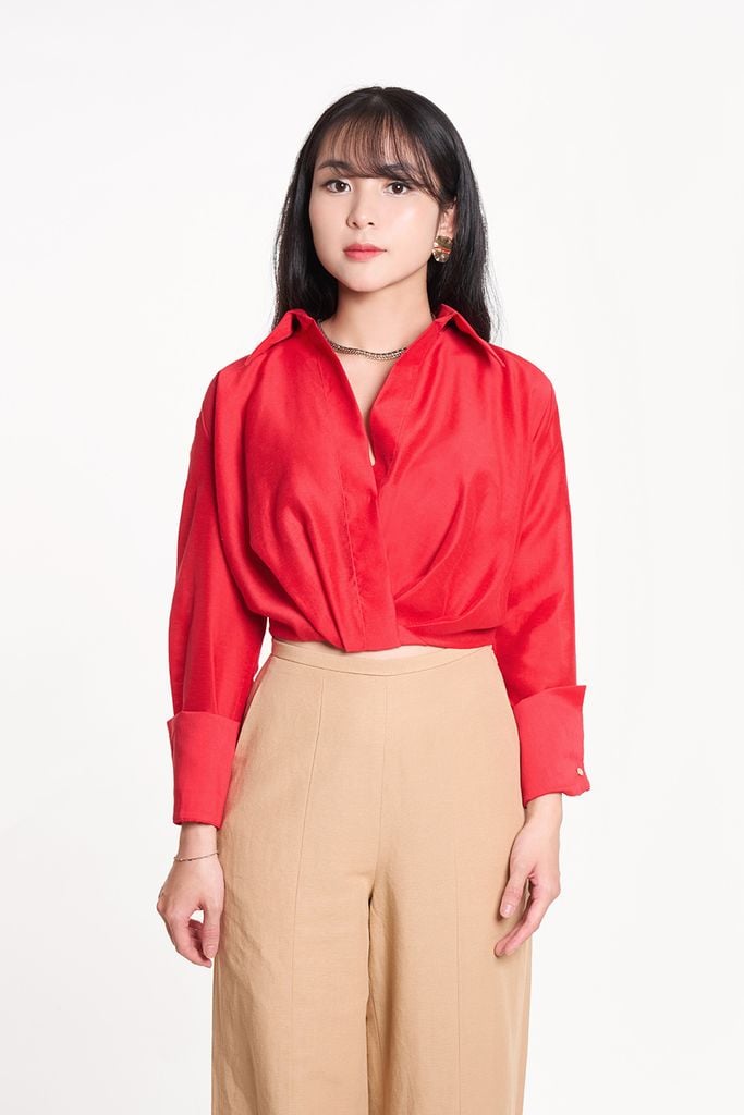 Áo Sơ Mi Thời Trang Nữ Tay Dài 2407025
