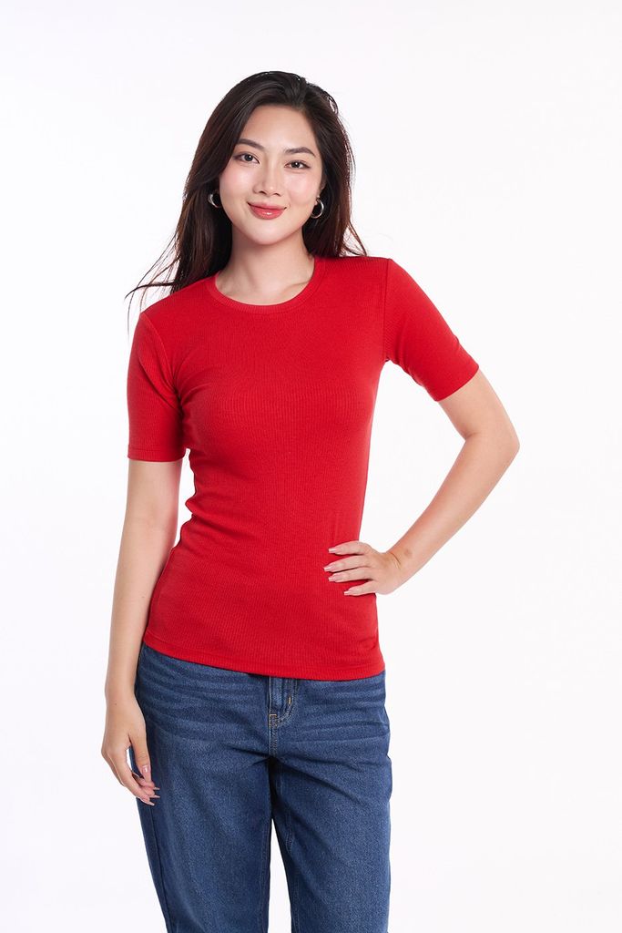 Áo Thun Basic Nữ Tay Ngắn NINOMAXX 1806064