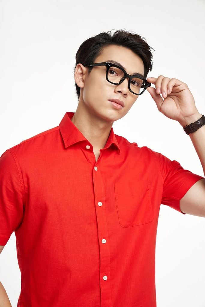 Áo Sơ Mi Basic Nam Linen Cotton Ninomaxx 2302004