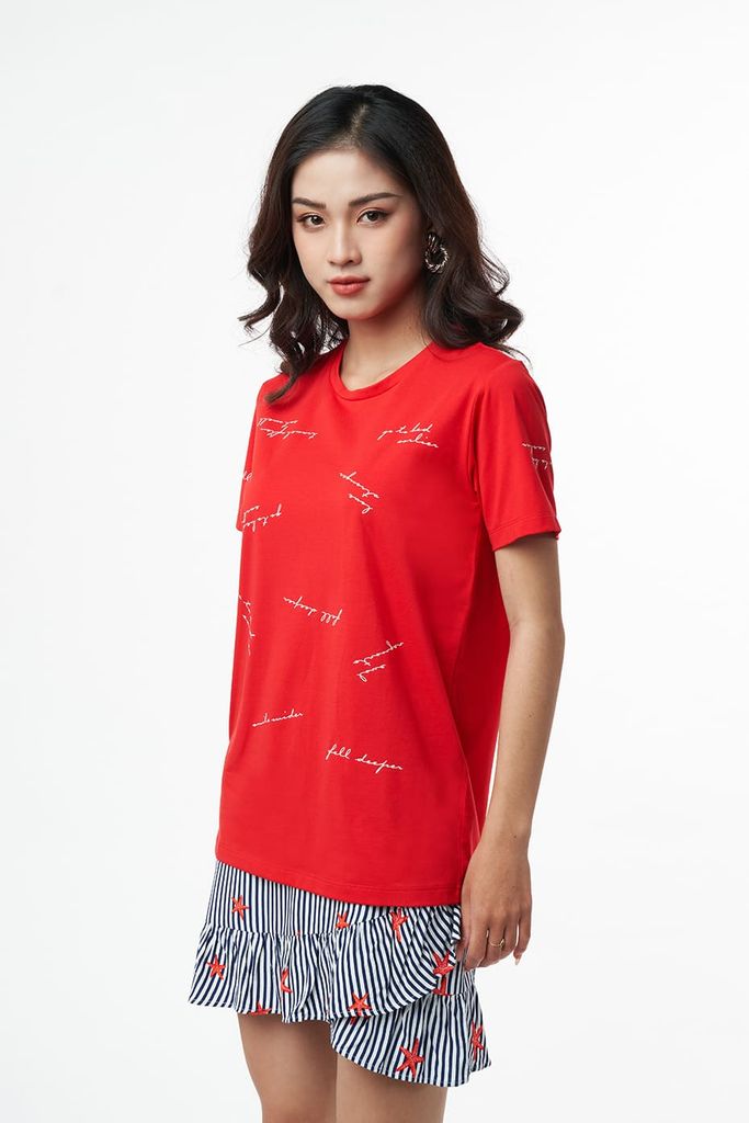 Áo thun Graphic Nữ cotton NINOMAXX 2203027