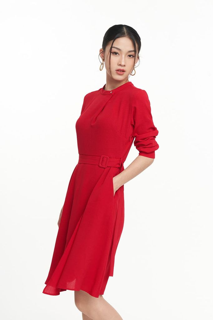[CÒN S] Đầm Nữ đỏ thời trang N&M 2205024