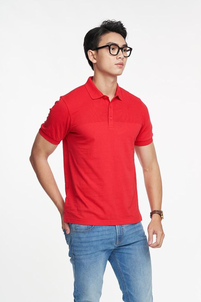 [Size S] Standard Polo Basic Nam Tay Ngắn Cotton Ninomaxx 2001014