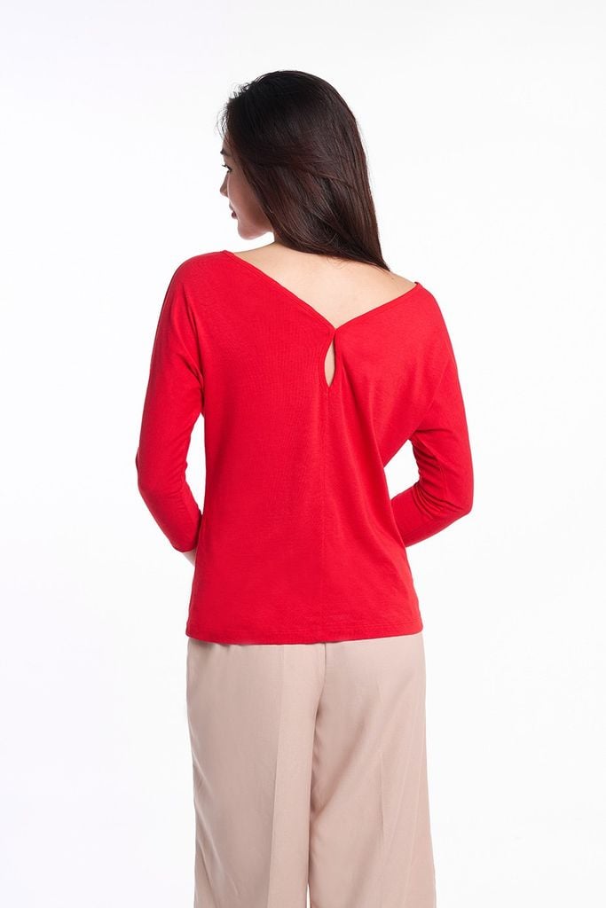 Áo thun thời trang Nữ tay dài cotton N&M 1811099