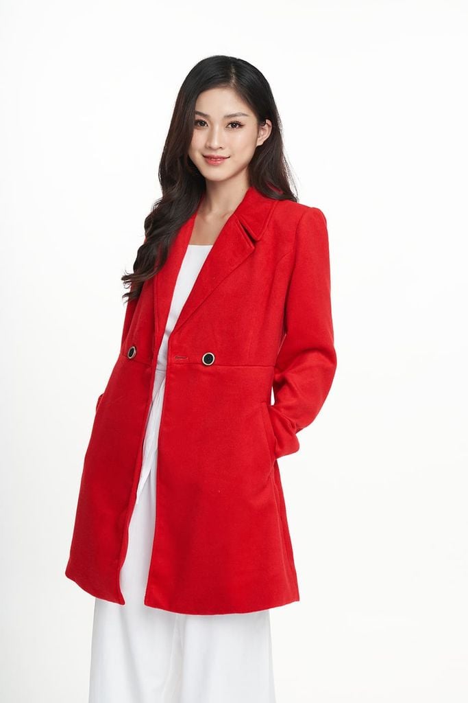 Áo Khoác Dạ Nữ Măng Tô N&M 2207031