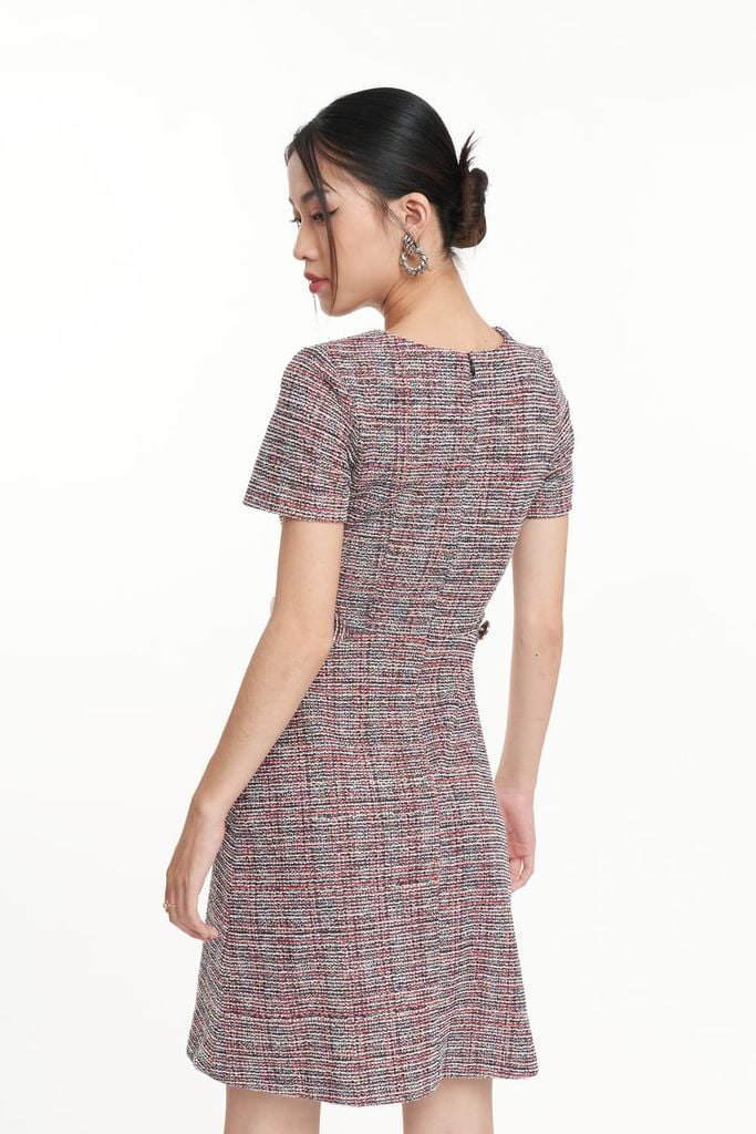 Đầm dạ Tweed Nữ luxury N&M 2209008