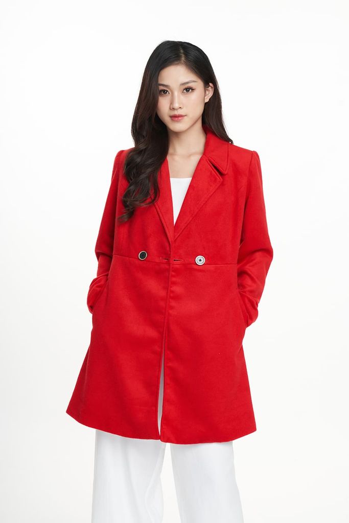 Áo Khoác Dạ Nữ Măng Tô N&M 2207031