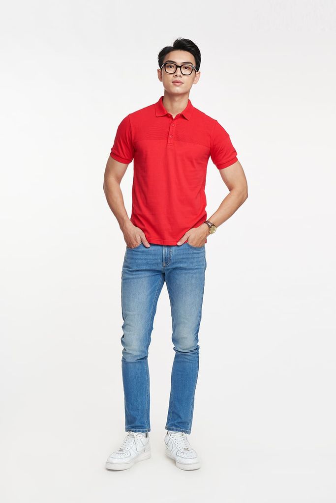 [Size S] Standard Polo Basic Nam Tay Ngắn Cotton Ninomaxx 2001014