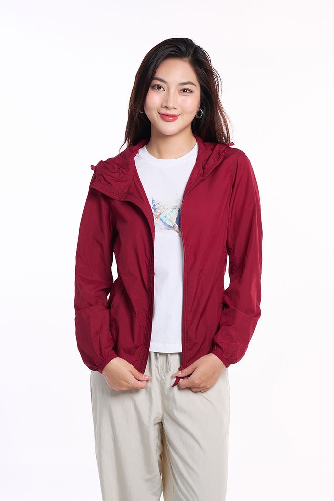 Áo Khoác Dù Nam Nữ Unisex Trượt Nước Siêu Nhẹ Ninomaxx 1811100