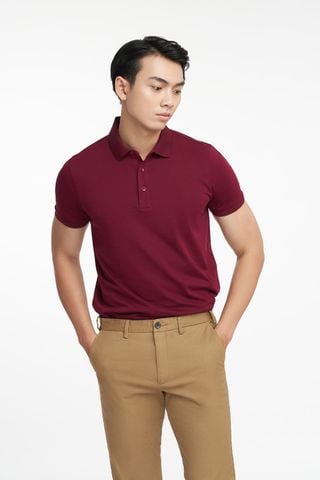 [CÒN S] Special Polo Nam Vải Cotton Mercerized Form Travel Fit N&M 2203013