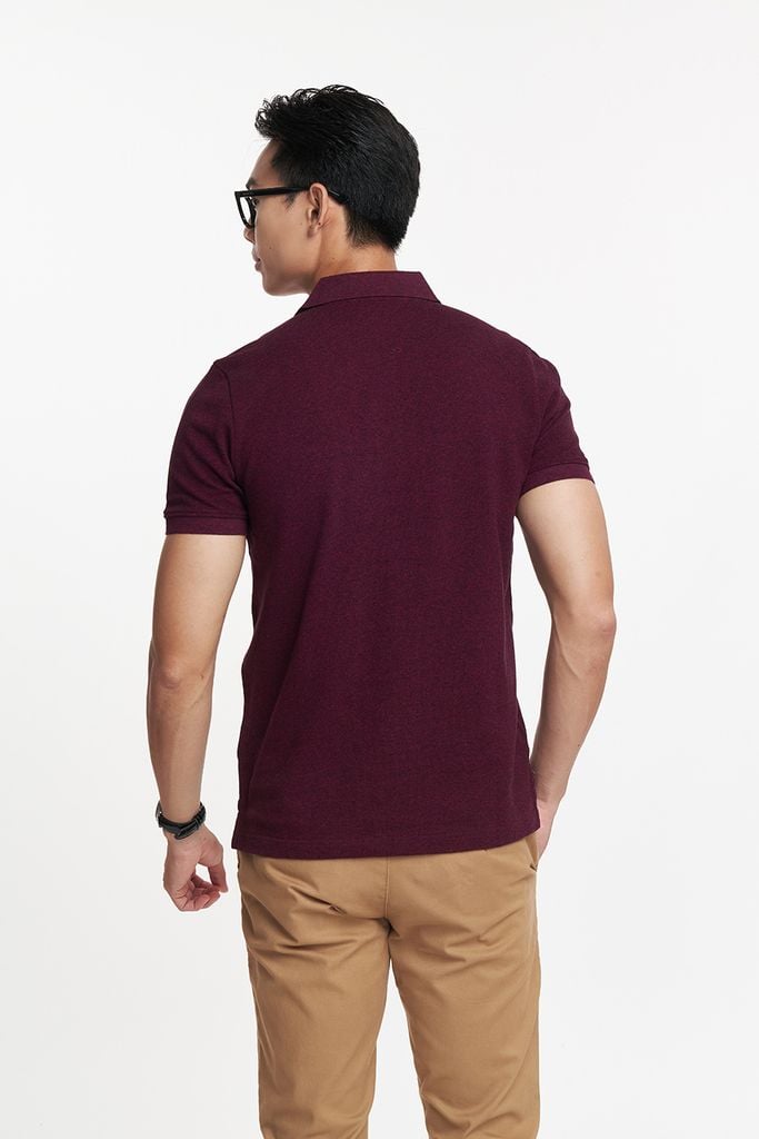 Áo Premium Polo Melange Nam Cotton Mercerized Ninomaxx 2212013