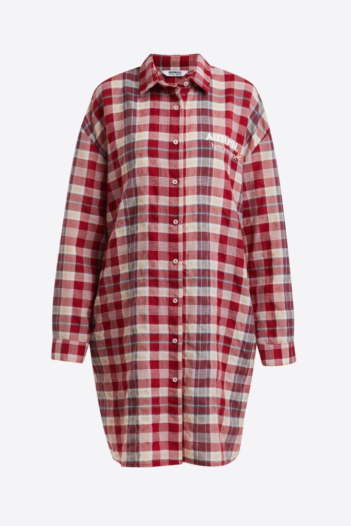 Áo sơ sọc caro dáng cardigan Nữ NINOMAXX 2010030