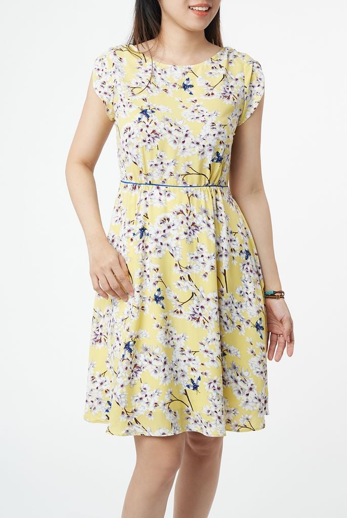 Đầm thời trang Nữ hoạ tiết hoa N&M 1810187