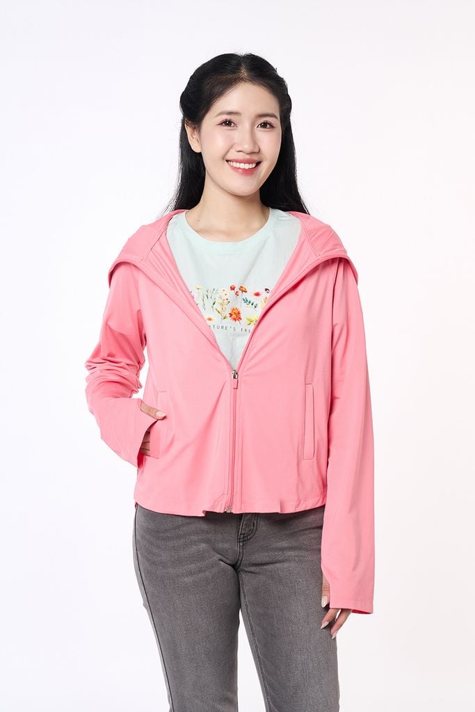 Áo Khoác Nữ Thời Trang Có Nón Tay Dài Ninomaxx 2408027