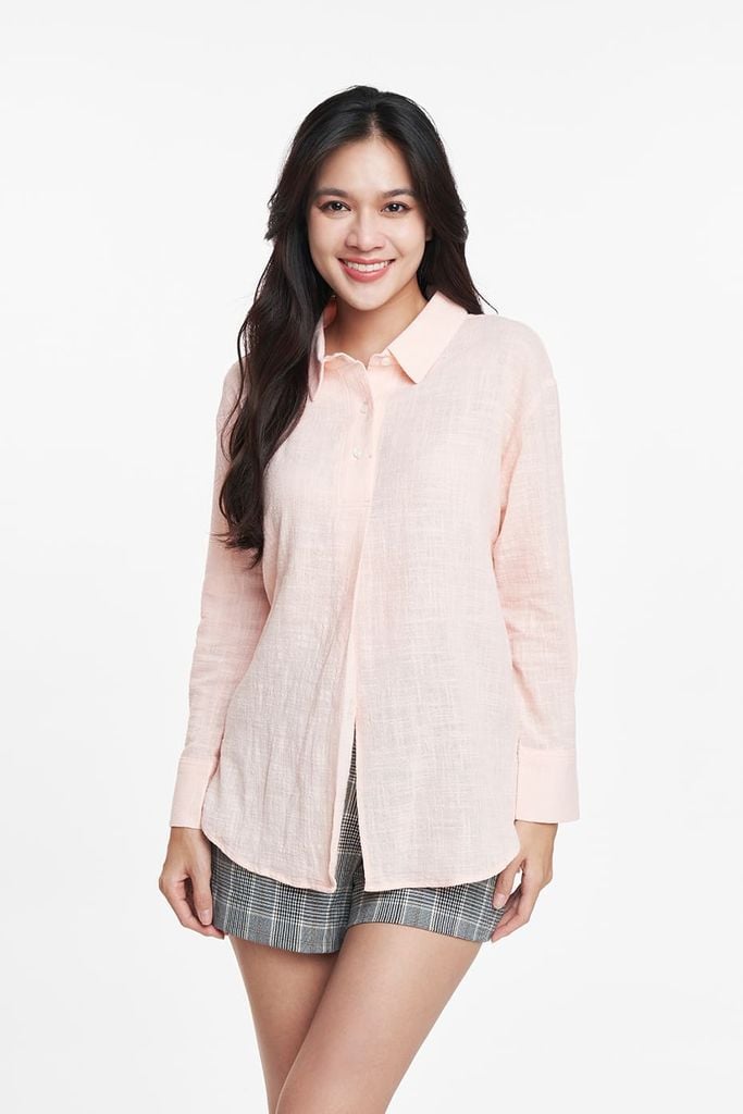 Áo Sơ Mi Thời Trang Nữ Cotton Ninomaxx 1912094