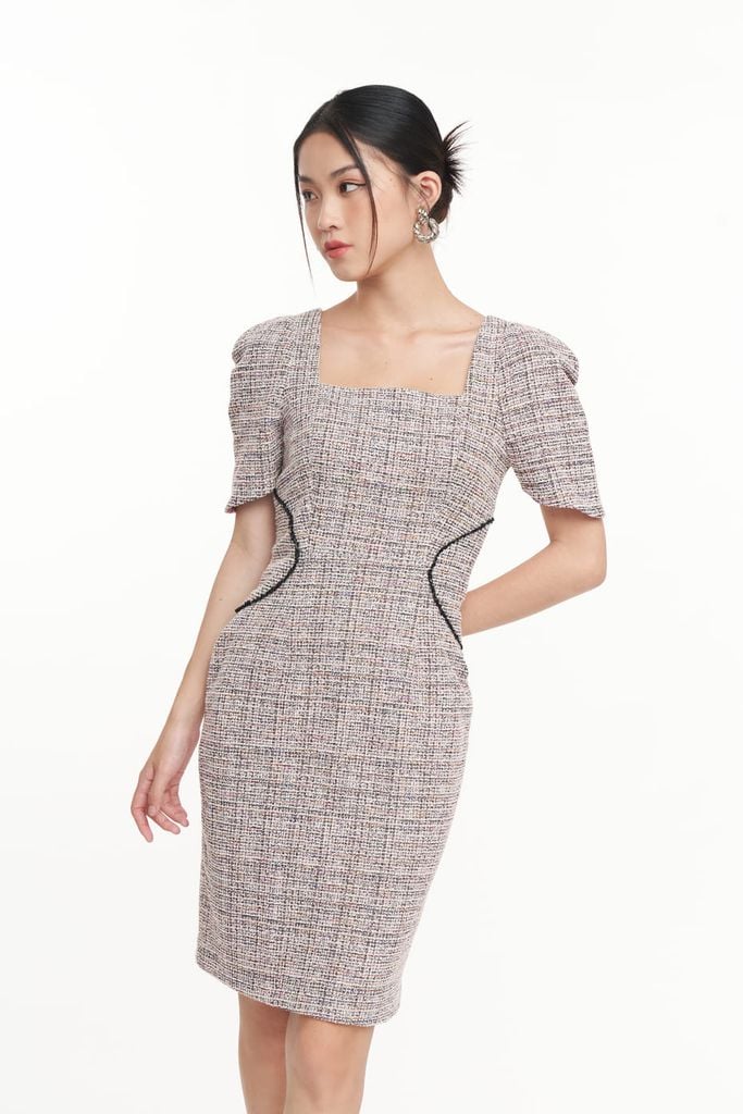 [OUTLET] Đầm dạ Tweed Nữ Luxury N&M 2209010