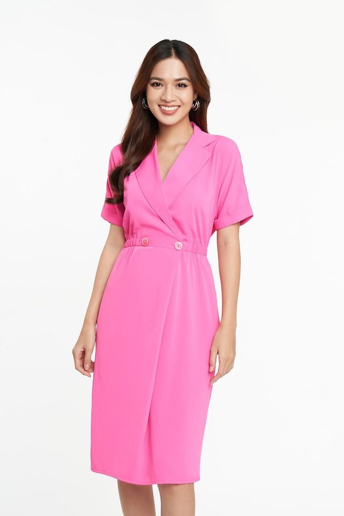 [Size M] Đầm kiểu Nữ vải lụa sen N&M 2206049