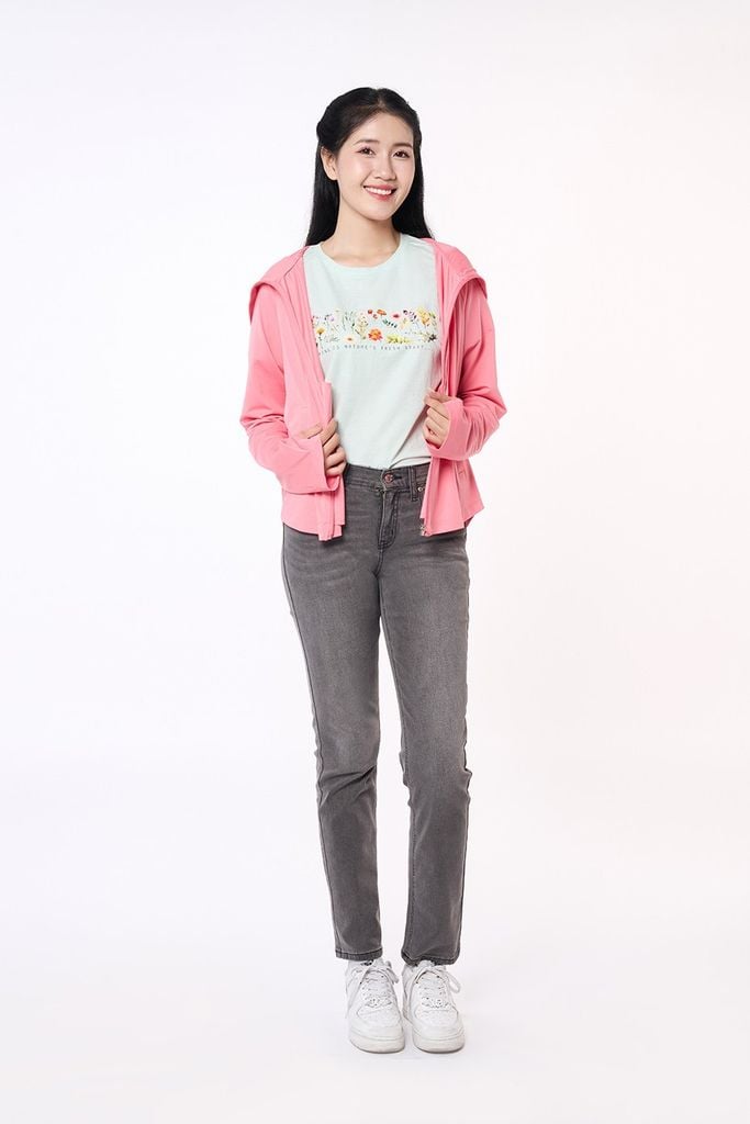 Áo Khoác Nữ Thời Trang Có Nón Tay Dài Ninomaxx 2408027