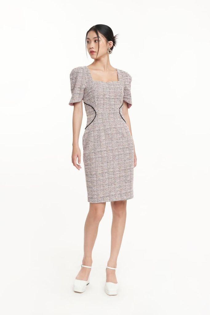 [OUTLET] Đầm dạ Tweed Nữ Luxury N&M 2209010