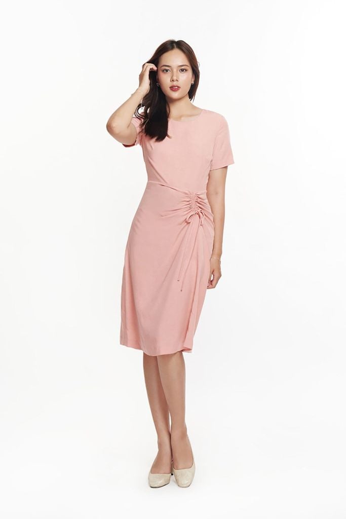 Đầm Renna Ruched Nữ Tencel Linen N&M 2306003