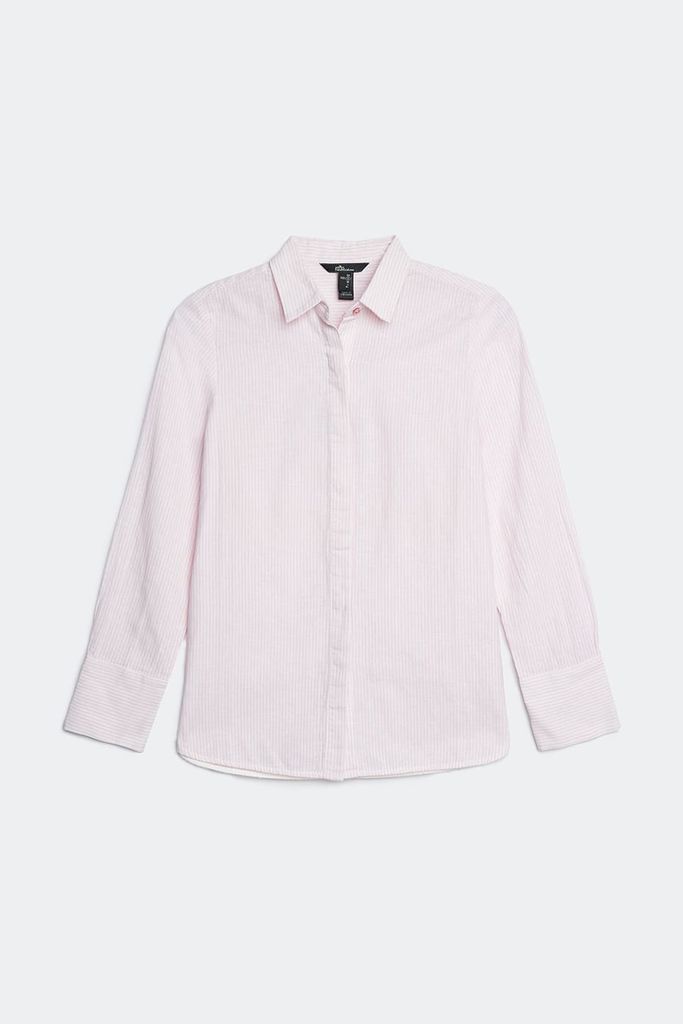 Áo sơ mi sọc Nữ chất liệu cotton linen N&M 1811078