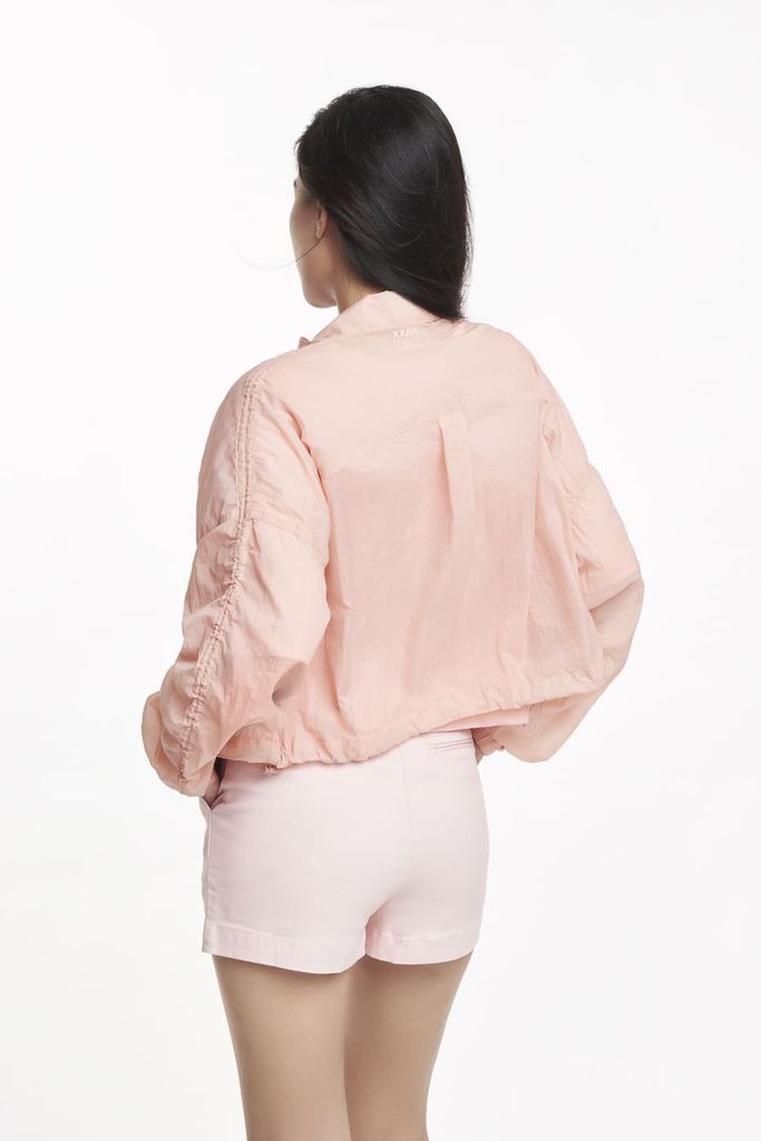 Áo khoác Dù Nữ croptop in chuyển nhiệt NINOMAXX 2210006