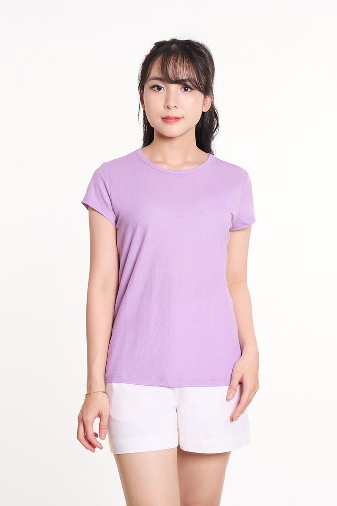 Áo Thun Basic Nữ Tay Ngắn Ninomaxx 2409009