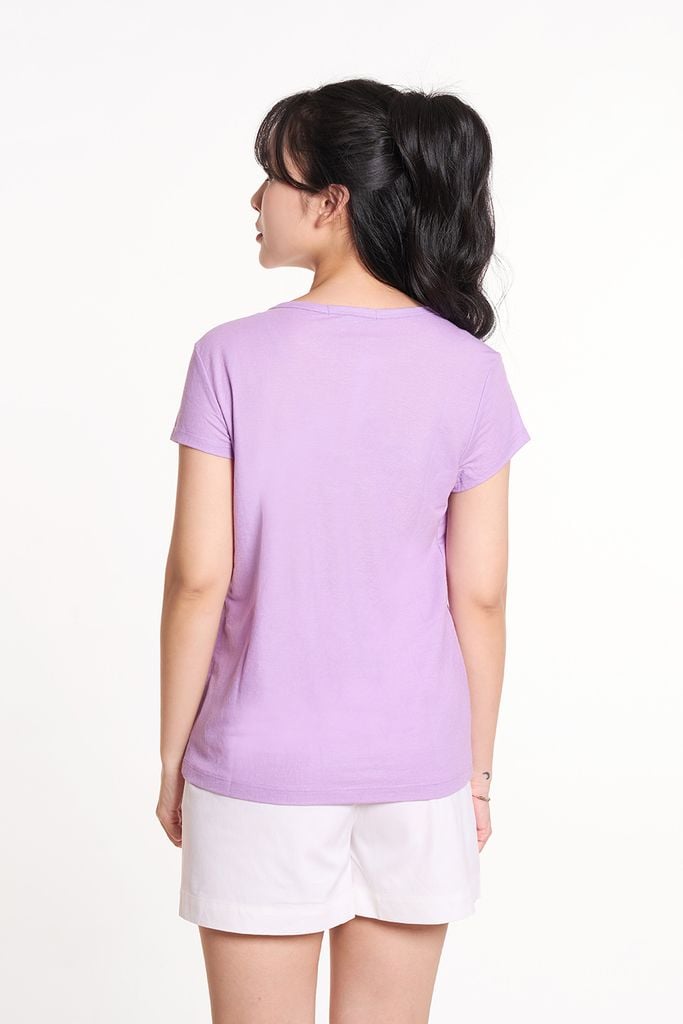 Áo Thun Basic Nữ Tay Ngắn Ninomaxx 2409009