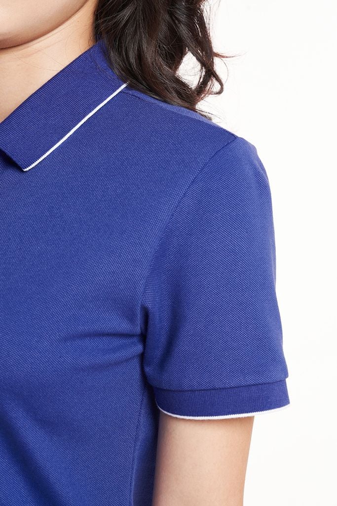 Áo Polo Nữ Basic Fit Ninomaxx Cotton - Polyester - Spandex Thoáng Khí Mền Mịn 2311006