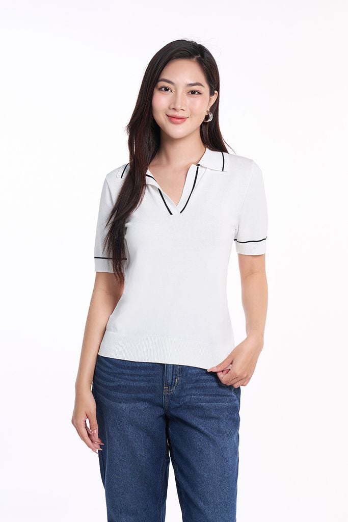 Áo Dệt Nữ tay ngắn 2407002