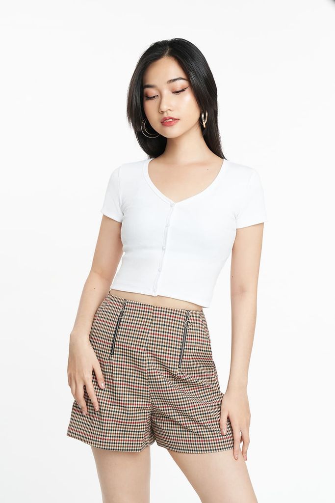 Áo croptop Nữ cotton Rib SWEET SIXTEEN 2206009