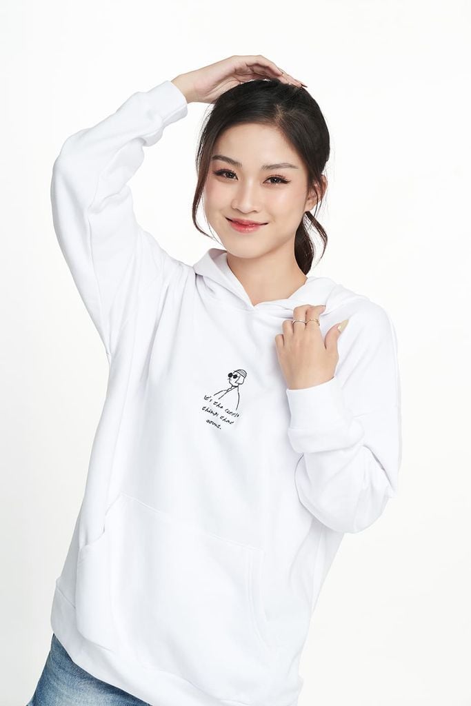 Áo hoodies Nữ cotton NINOMAXX 2204009