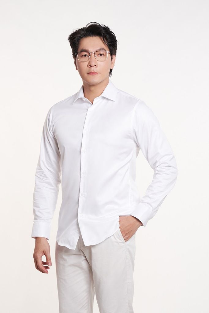 Áo sơ mi Basic Nam tay dài 2406003