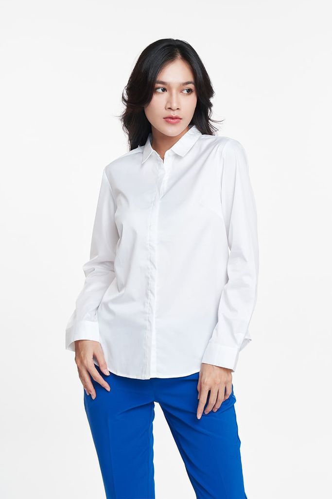 Áo sơ mi trắng Basic Nữ N&M 1812198